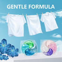 Lessive en capsules 4-en-1 pour vêtements, liquide à 4 compartiments, écologique, nettoyage en profondeur, détachant, adoucissant, rafraîchissant, OEM ODM, directement de l'usine