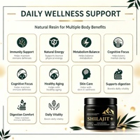 SIWEIDA Résine de Shilajit Himalaya Pur 600mg Acide Fulvique Énergie Immunité 100 Portions Complément Herbal OEM ODM Gros