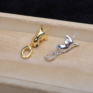 Accessoires DIY du fabricant, boucle universelle en argent S925 pour semi-finis, boucle de petit dinosaure 8-13, 5646 perles en vrac, pendentif - Product Image 3