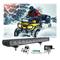 12V 24V tout-terrain Double rangée barre lumineuse LED pour 4x4 UTV UTV 80W barre lumineuse LED blanc froid et ambre