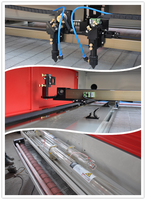 YN 1610 vitesse rapide feutre tissu tissu cuir Textile Auto alimentation Double têtes cercle Laser Cutter prix de la Machine de découpe