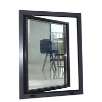 Ventana Abatible de Doble Acristalamiento de Aleación de Aluminio CBMMART con Sistema de Rotura de Puente Térmico para Casas y Villas de Alta Eficiencia Energética