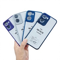 Coque de téléphone antichoc 2-en-1 en TPU transparent et PC rigide, style simple, prix usine pour Redmi 15A 5G HM 15C 4G