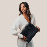 Portefeuille professionnel en cuir vintage A4 personnalisé, porte-cartes à fermeture éclair, étui à stylo, dossier professionnel avec style cuir vintage