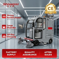 Machine de balayage de sol industrielle SHIWOSI S14 pour l'entretien des débris dans les usines de fabrication et ateliers à usage intensif