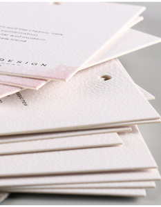 Eco-friendly Custom Logo Printing Hang Tag Luxury Recycled Paper Garment Accessories <strong>Label</strong> Clothing <strong>String</strong> Hang Tags - Product Image 5