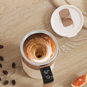 Nueva Taza Mezcladora de Café y Té de Acero Inoxidable Portátil, Recargable Electrónicamente, con Agitación Magnética Automática, 400 ml, con Carga USB - Product Image 1
