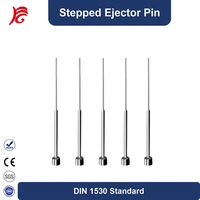 Pasador Expulsor Escalonado Estándar DIN 1530 1.2344 Nitrurado con Hombro para Conectores y Moldes de Inyección Electrónicos OEM
