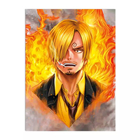 Plus de 300 Designs en Stock, Peintures Lenticulaires 3D en PET d'Anime, Images d'Anime 3D de 30*40 cm pour Décoration Intérieure