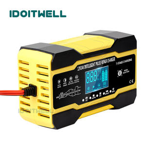 <span class=keywords><strong>Chargeur</strong></span> de batterie intelligent 12V 24V pour camion, moto, voiture, avec réparation par impulsions pour batteries au plomb sèches, AGM, GEL - Product Image 1
