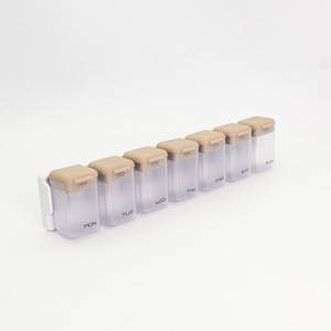 Boîte de rangement hebdomadaire pour pilules de grande capacité, boîte de rangement portable pour médicaments de voyage, boîte de rangement pour vitamines multi-jours - Product Image 6