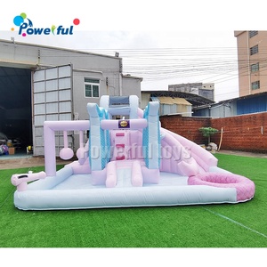 Tobogán de agua inflable de sirena para exteriores, <span class=keywords><strong>bolas</strong></span> de nailon de alta resistencia para Parque de <span class=keywords><strong>piscina</strong></span>, casa de rebote, pared de escalada, nuevo diseño de lujo - Product Image 2
