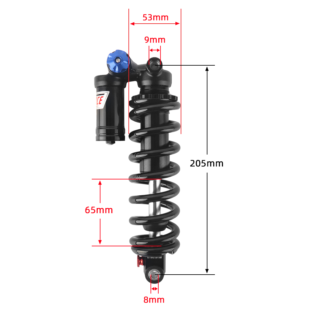 FASTACE BDA73RV 205*65 мм 450lbs задний амортизатор для FOX/Formula MOD Spring для горных/эндуро/Велосипедный амортизатор
