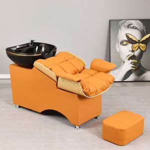 Lavabo y Silla Portátiles y Elegantes para Spa y Barbería con Lavabo Negro para Salón de Belleza, Masajes Faciales y Lavado de Cabello - Product Image 3