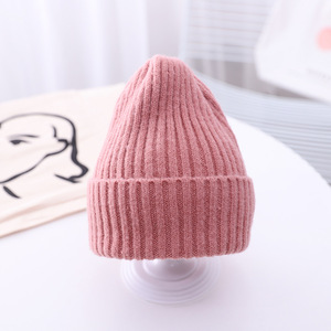Mama Baby Warm Kleinkind Mütze Candy Farbe Süße Kinder Strick Mütze Winter Hüte für Kinder Erwachsene - Product Image 6