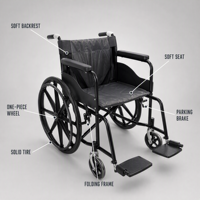 Fauteuil roulant manuel pliable pour transfert, mobilier hospitalier pour personnes âgées, soins à domicile, patients hospitaliers