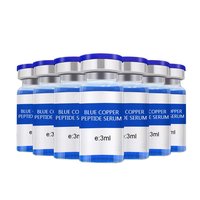 Sérum Concentré Anti-Âge au Peptide de Cuivre Bleu en Ampoule 3ml pour Peaux Mixtes, Anti-Rides, Raffermissant et Améliorant l'Élasticité