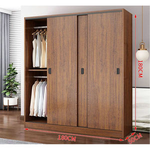 Tủ quần áo hiện đại đơn giản cho phòng ngủ, làm bằng gỗ MDF, có cửa trượt - Product Image 4