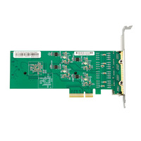 Carte réseau PCIe à quatre ports 2,5 Gbit/s, adaptateur Ethernet multi-Gigabit pour serveur de bureau, adaptateur LAN