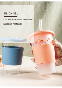 Manchon en silicone réutilisable résistant à la chaleur avec logo personnalisé, manchon multi-usages en silicone pour bouteille d'eau, pour la maison et la cuisine - Product Image 2