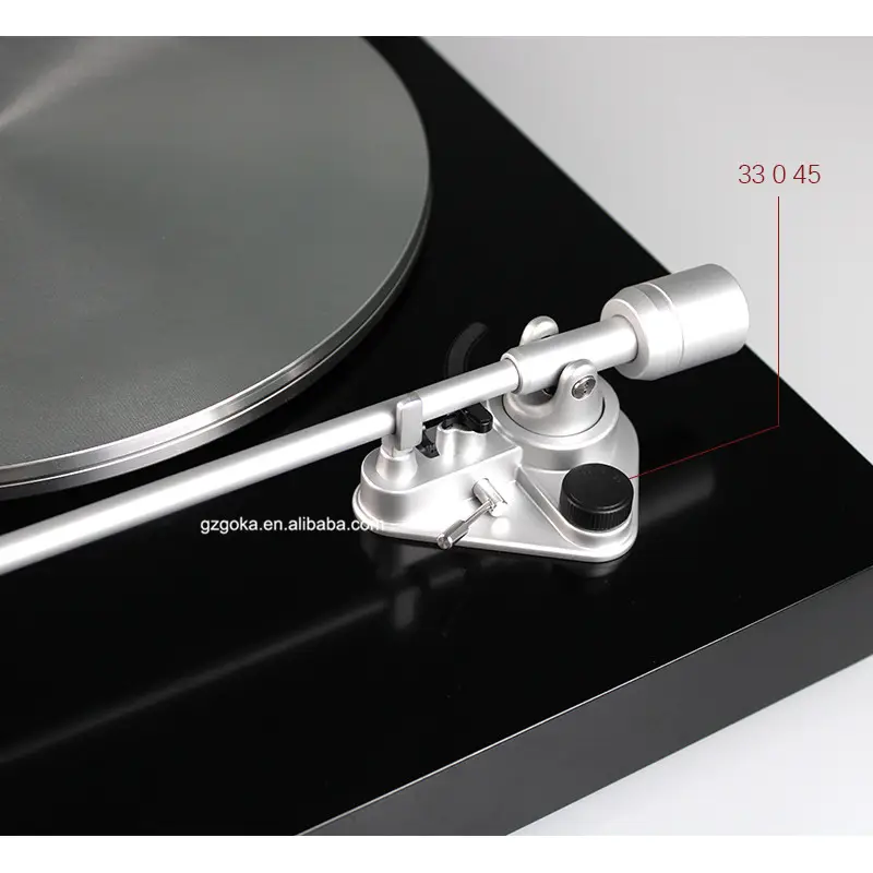 Hifi sound LP EP 2 speeds vinyl records player with aluminum turntable pad