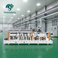 Nouvelle machine de chantournage automatique SHANSHU haute efficacité 8,6 kW 468 EVA avec pré-fraisage, raclage et contrôle PLC 380V pour MDF/panneaux de particules