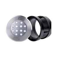Éclairage de fond de piscine en acier inoxydable RGB coloré, lumière LED subaquatique AC/DC pour piscine, éclairage de piscine tendance RC-SS180