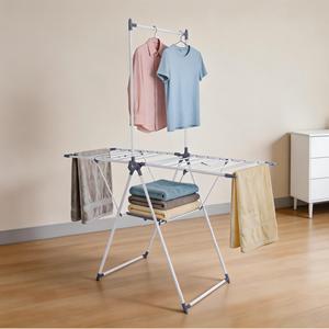 Stendibiancheria Pieghevole da Terra <span class=keywords><strong>per</strong></span> Casa, a Forma di Ala, Rialzato, in Metallo, <span class=keywords><strong>per</strong></span> Asciugare Vestiti e Porta Asciugamani, <span class=keywords><strong>per</strong></span> Interni ed Esterni - Product Image 4
