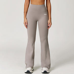 OEM Poliéster Spandex Tallas grandes Buttery Soft Scrunch Butt Cintura alta Gimnasio Fitness Workout Flare Yoga <span class=keywords><strong>Leggings</strong></span> para mujeres - Product Image 1