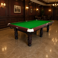 Table de billard chinoise Naipni Factory avec plateau en marbre et coussin en bois