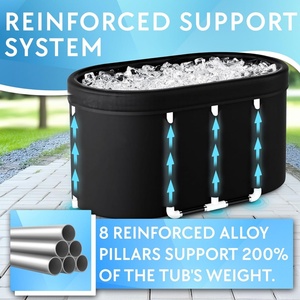 PVC <b>Inflatable</b> Oval Ice <b>Bath</b> Tub 47*28*28 Inch for Athletes Recovery Home Gym and Indoor Outdoor Use - Product Image 3