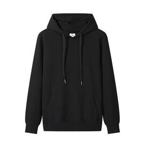 Wholesale 300g Pure Cotton Loop Hooded <b>Jumper</b> Fashion Custom Logo Print <b>Pullover</b> for Men and Women Oversized Fit - Product Image 6