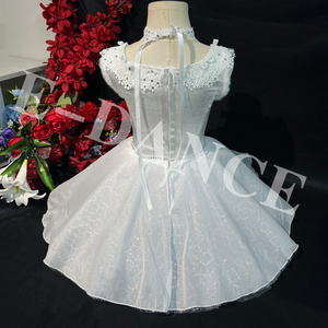AL-R0886 phong cách hiện đại tự thiết kế handmade đính cườm vải tuyn VÁY CƯỚI SEXY bọc cho cộng với kích thước cô dâu đào tạo dancewear - Product Image 2