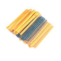 #66006 300 unids/set 30 tipos 1/4W resistencia 1% Paquete de resistencia de película metálica Kit surtido 1K 10K 100K 220ohm 1M Kits de módulos de sensor