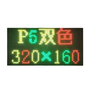 LED modülü P5 açık monokrom çift renkli LED yüksek çözünürlüklü kaydırma reklam ekranı ekran