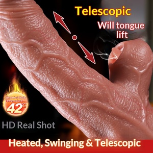 Adult <strong>Sex</strong> <strong>Toy</strong> 7 Frequencies Automatic Telescopic Sway Vibration Heating Remote Control Daily Waterproof Realistic <strong>Female</strong> Dildo - Product Image 2