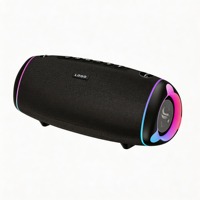 Speaker Portabel 50W Suara Stereo Jangkauan Penuh yang Keras IPX5 Tahan Air Lampu RGB Warna-warni TWS Pairing Aux 10000mAh 15-20 Jam Waktu Putar