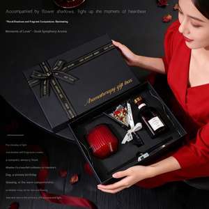 Vente directe d'usine de coffrets cadeaux parfumés <span class=keywords><strong>à</strong></span> la rose, ornements de parfum d'intérieur sans flamme, aromathérapie haut de gamme sans flamme - Product Image 4