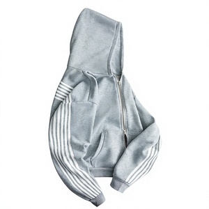 <b>Men's</b> Light Gray Hooded Solid Pattern <b>Pullover</b> Design and Breathable Winter Oversized Custom Made Hoodies For <b>Men</b> - Product Image 3