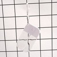 Flacon de parfum vide personnalisable, mini flacon plat en plastique réutilisable avec étui porte-clés, conteneur pratique pour les voyages