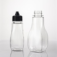 Pot en plastique PET de 500g pour miel, bouteille à large ouverture avec couvercle, distributeur de sauce, récipient transparent vide de qualité alimentaire pour miel, confiture, sirop