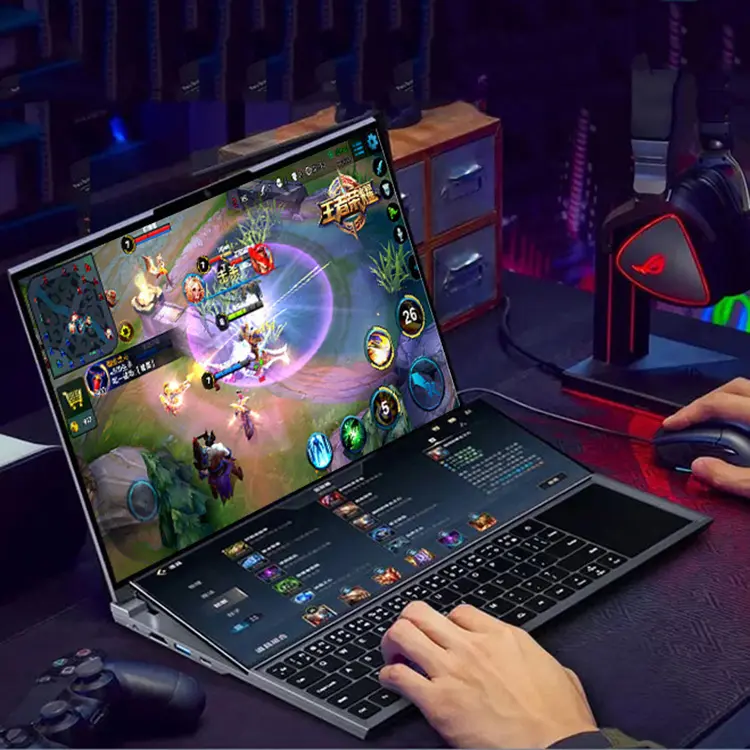 Core I7 10th Gen gốc và Thương hiệu Mới 16GB 32GB RAM 1TB SSD Màn hình kép cảm ứng chơi game máy tính xách tay