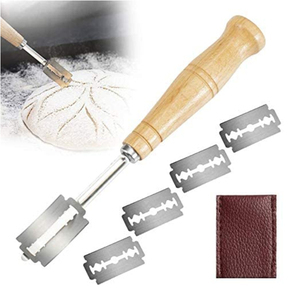 Utensili da Cucina: Coltello per <span class=keywords><strong>Pane</strong></span> Curvo Stile Europeo con Manico in Legno, Accessorio per Panificazione, Lama per <span class=keywords><strong>Pane</strong></span> Francese - Product Image 2