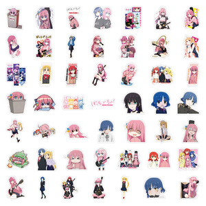 50PCS Inspirational anime cute girl graffiti decalcomanie managa <span class=keywords><strong>Bocchi</strong></span> the rock sticker - Product Image 5