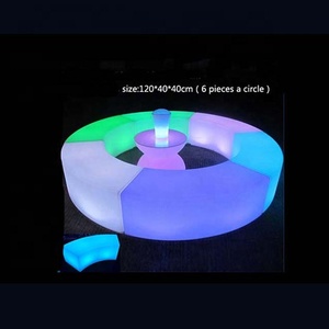 Ngoài trời Vườn <span class=keywords><strong>LED</strong></span> Light Up Bar đồ nội thất bảng và ghế sofa Set/<span class=keywords><strong>LED</strong></span> Bar phân cho Đảng - Product Image 6