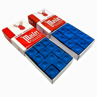 Craie bleue de maître chinoise de haute qualité, boîte de 144 pièces, accessoires de billard en gros