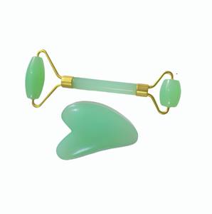 Face <b>Massage</b> Colorful Resin Face Roller Anti Aging Face SPA Gua Sha Jade Roller <b>Set</b> - Product Image 5