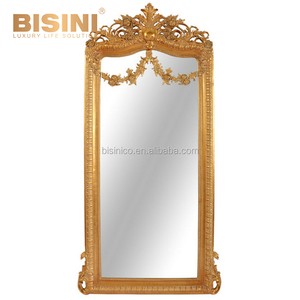 72 Inches High Classic Elegant European Style Antique <strong>Gold</strong> Frame <strong>Long</strong> <strong>Mirror</strong> - Product Image 1