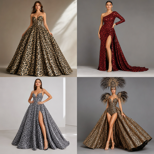 Tissu en maille extensible à <span class=keywords><strong>sequins</strong></span> de 3 mm, imprimé léopard, brodé de <span class=keywords><strong>sequins</strong></span>, vente en gros - Product Image 5