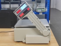 Printer Label Supermarket timbangan berat 30kg, timbangan Label ritel kualitas tinggi dan terjangkau